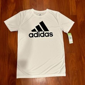 NWT ADIDAS Boy's Short Sleeve AEROREADY Performance LogoTee XL (18-20y)